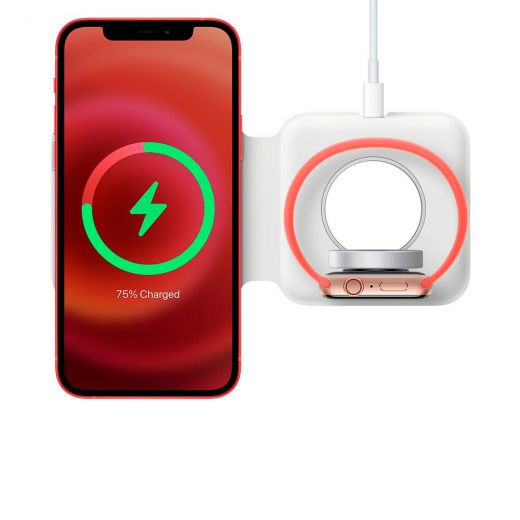 Зарядний пристрій Apple MagSafe Duo Charge (копія) для iPhone | AirPods | Apple Watch OEM (без підтримки анімації)