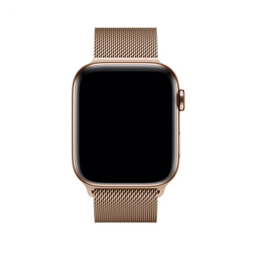 Оригінальний ремінець Apple Milanese Loop Gold для Apple Watch 49mm | 45mm | 44mm (ML763)