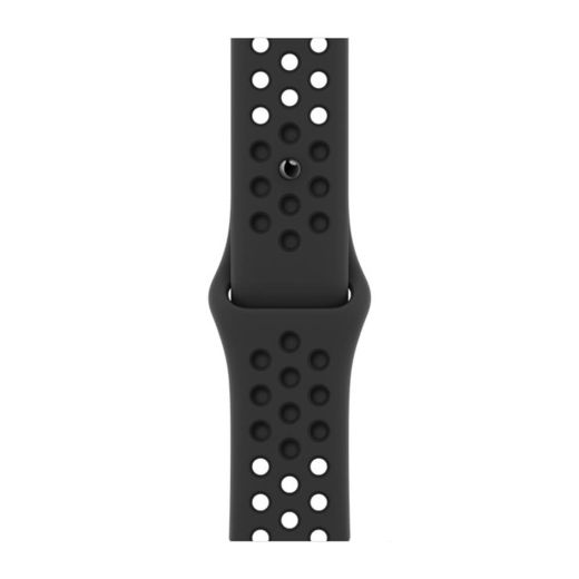 Оригинальный ремешок Apple Nike Sport Band Anthracite | Black для Apple Watch 41 mm| 40 mm| 38 mm (ML833)