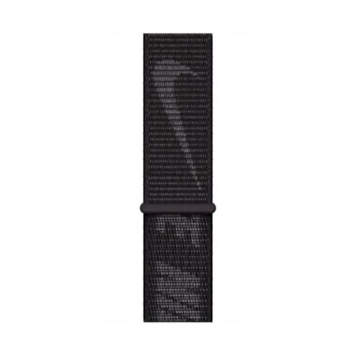 Оригінальний ремінець Apple Nike Sport Loop Black для Apple Watch 45 mm | 44 mm | 42 mm (ML343)