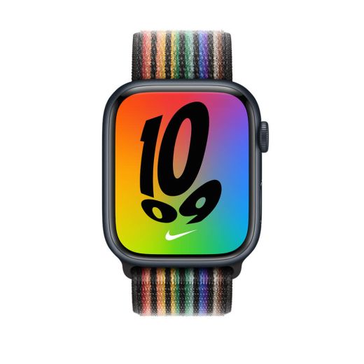 Оригінальний ремінець Apple Nike Sport Loop Pride Edition Black для Apple Watch 45mm | 44mm | 42mm (MN6N3)