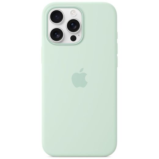 Силіконовий чохол CasePro Silicone Case with MagSafe (Camera Control) Aquamarine для iPhone 16 Pro Max