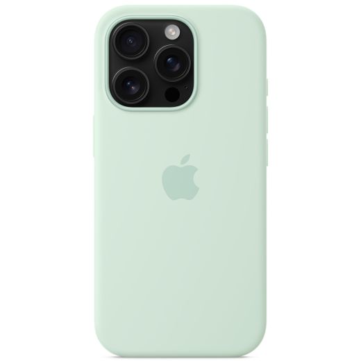 Силиконовый чехол CasePro Silicone Case with MagSafe (Camera Control) Aquamarine для iPhone 16 Pro