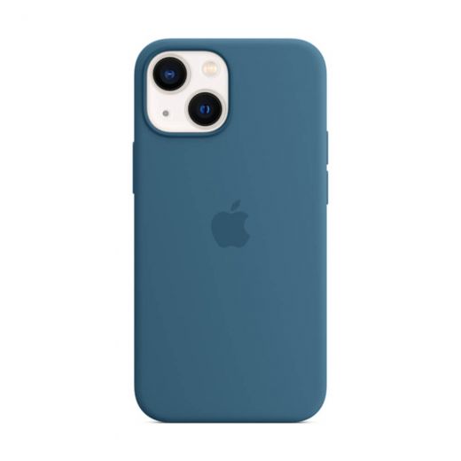 Оригинальный силиконовый чехол Apple Silicon Case with MagSafe Blue Jay для iPhone 13 (MM273)