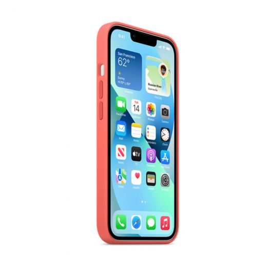 Оригинальный силиконовый чехол Apple Silicon Case with MagSafe Pink Pomelo (MM253) для iPhone 13