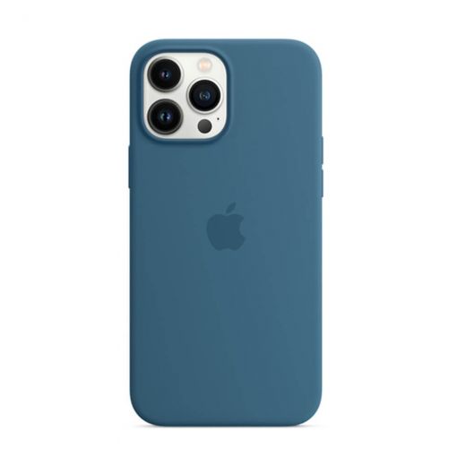 Оригинальный силиконовый чехол Apple Silicone Case with MagSafe Blue Jay (MM2Q3) для iPhone 13 Pro Max