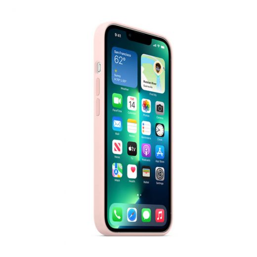 Силиконовый чехол CasePro Silicone Case with MagSafe Chalk Pink для iPhone 13 Pro 