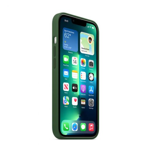 Силиконовый чехол CasePro Silicone Case with MagSafe Clover для iPhone 13 Pro 