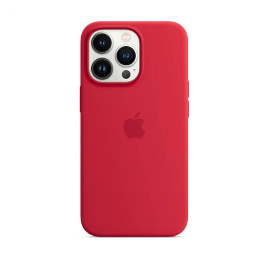 Оригінальний силіконовий чохол Apple Silicone Case with MagSafe (PRODUCT) RED для iPhone 13 Pro (MM2L3)