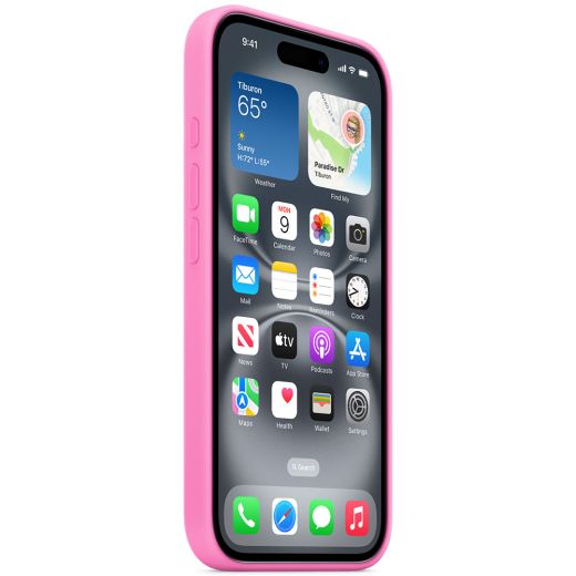 Оригінальний силіконовий чохол Apple Silicone Case with MagSafe Peony для iPhone 16 (MDGM4)