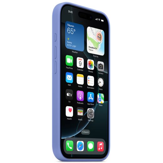 Оригинальный силиконовый чехол Apple Silicone Case with MagSafe Periwinkle для iPhone 16 Pro (MDG14)