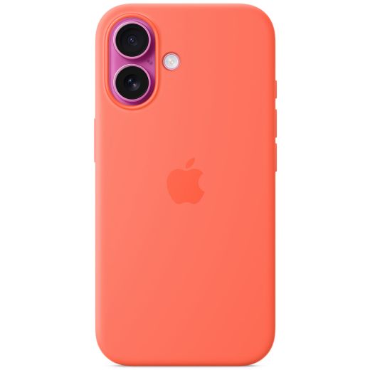 Силіконовий чохол CasePro Silicone Case with MagSafe (Camera Control) Tangerine для iPhone 16