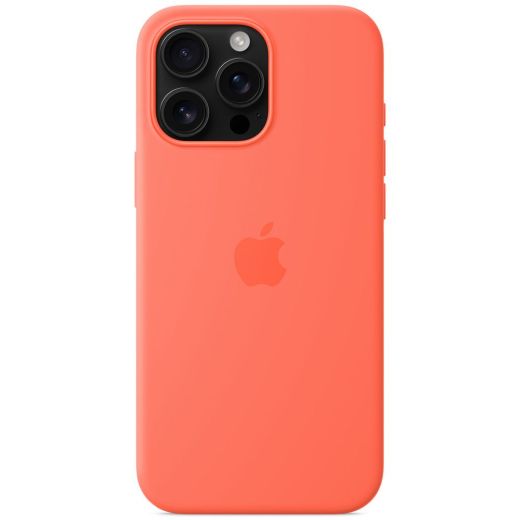 Силиконовый чехол CasePro Silicone Case with MagSafe (Camera Control) Tangerine для iPhone 16 Pro Max