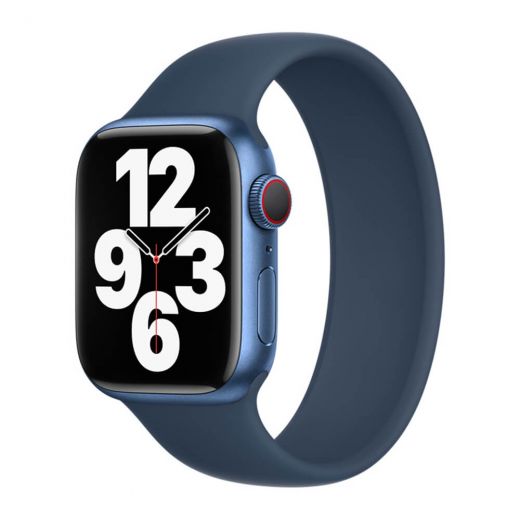 Оригінальний ремінець Apple Solo Loop Abyss Blue Size 7 для Apple Watch 41 mm | 40 mm | 38 mm (MKVF3)