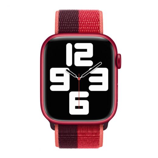 Оригінальний ремінець Apple Sport Loop (PRODUCT)RED для Apple Watch 45 mm | 44 mm | 42 mm (ML8G3)