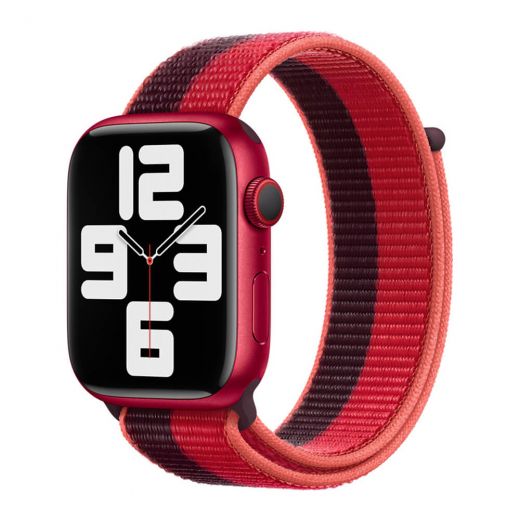 Оригінальний ремінець Apple Sport Loop (PRODUCT)RED для Apple Watch 41mm | 40mm | 38mm (ML8F3)