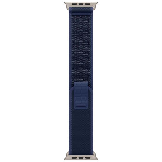 Оригінальний ремінець Apple Trail Loop Band Size M/L Blue Black Titanium Finish для Apple Watch 49мм | 46мм | 45мм | 44мм (MYQ83)