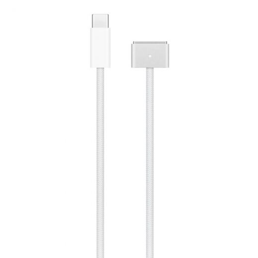 Оригинальный зарядный кабель Apple USB-C to MagSafe 3 Cable (2 m) Silver для MacBook Air 13.6 (2022) | MacBook Pro 16 | 14 (2021)  (MLYV3)
