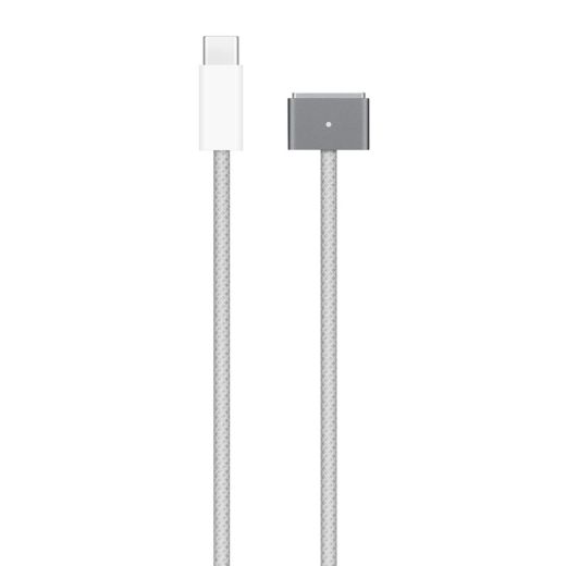 Оригінальний зарядний кабель Apple USB-C to MagSafe 3 Cable (2m) Space Gray для MacBook Air 13.6 (2022) | MacBook Pro 16 | 14 (2021) (MPL23)
