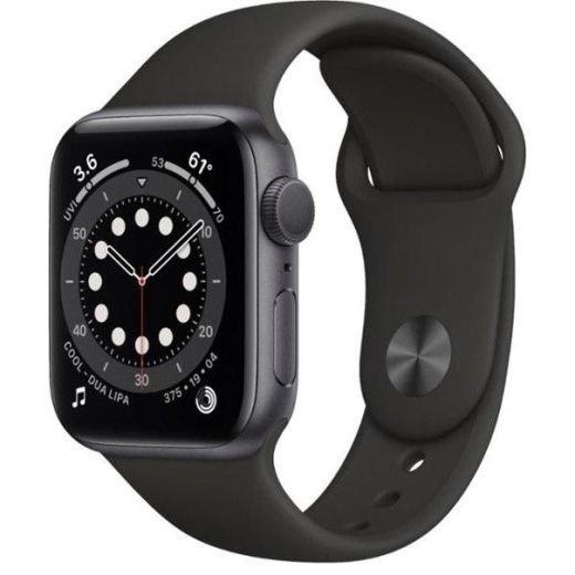 Б/У Apple Watch Series 6 GPS 40mm Space Gray Aluminum Case with Black Sport Band (MG133) (5+)