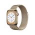 Смарт-часы Apple Watch Series 8 GPS + Cellular, 41mm Gold Stainless Steel Case with Milanese Loop Gold (MNJF3)