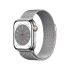 Смарт-часы Apple Watch Series 8 GPS + Cellular, 41mm Silver Stainless Steel Case with Milanese Loop Silver (MNJ83)