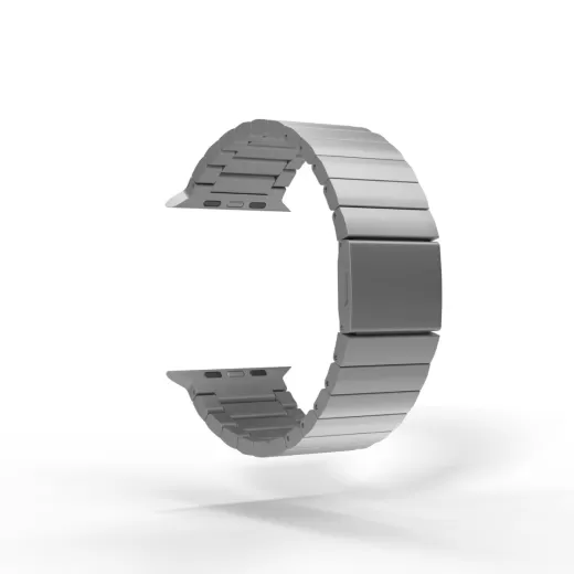 Титановий ремінець Mobile Origin Titan Natural Titanium для Apple Watch 49мм | 45мм | 44мм (AWTB-TITAN-SLV)