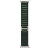 Оригінальний ремінець Apple Alpine Loop Dark Green Medium Natural Titanium Finish для Apple Watch 49мм | 46мм | 45мм | 44мм (MXMV30)