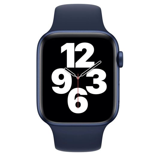 Оригинальный силиконовый ремешок Apple Sport Band Deep Navy для Apple Watch 49мм | 46мм | 45мм | 44мм