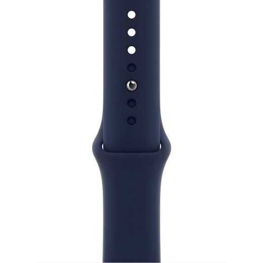 Оригинальный силиконовый ремешок Apple Sport Band Deep Navy для Apple Watch 49мм | 46мм | 45мм | 44мм