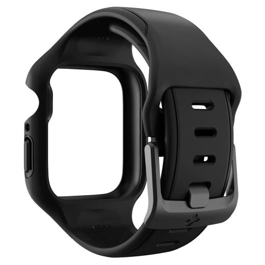 Ремінець з чохлом Spigen Liquid Air Pro Black для Apple Watch 45mm (ACS04182)