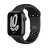 Смарт-часы Apple Watch Nike Series 7 GPS, 45mm Midnight Aluminium Case With Nike Sport Band Anthracite/Black (MKNC3)