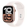 Смарт-годинник Apple Watch Series 10 GPS 46мм Rose Gold Aluminium Case with Light Blush Sport Band M/L (MWWU3)