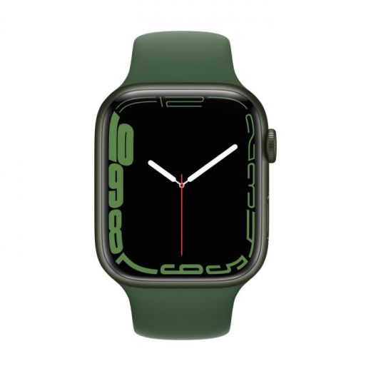 Смарт-годинник Apple Watch Series 7 GPS, 45mm Green Aluminium Case With Green Sport Band (MKN73)