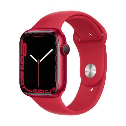 Смарт-годинник Apple Watch Series 7 GPS, 41mm (PRODUCT)RED Aluminium Case With (PRODUCT)RED Sport Band (MKN23)