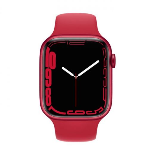 Смарт-часы Apple Watch Series 7 GPS, 45mm (PRODUCT)RED Aluminium Case With (PRODUCT)RED Sport Band (MKN93)