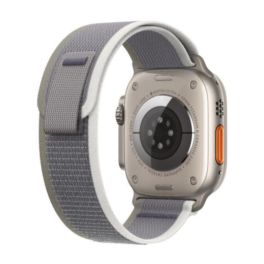 Смарт-часы Apple Watch Ultra 2 49mm (GPS + Cellular) Titanium Case with Green/Gray Trail Loop Band M/L (MRF43)