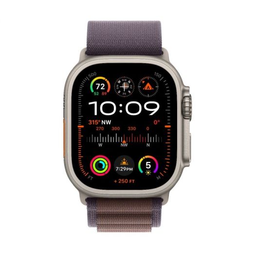 Смарт-часы Apple Watch Ultra 2 49mm (GPS + Cellular) Titanium Case with Indigo Alpine Loop Band - M (MRET3)