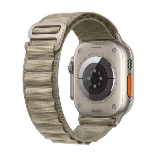 Смарт-годинник Apple Watch Ultra 2 49mm (GPS + Cellular) Titanium Case with Olive Alpine Loop Band - S (MREX3)