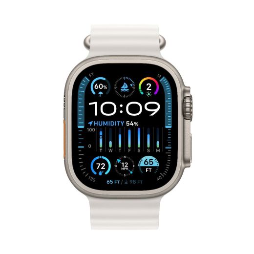 Смарт-годинник Apple Watch Ultra 2 49mm (GPS + Cellular) Titanium Case with White Ocean Band (MREJ3)
