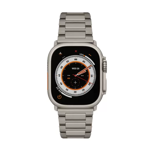 Титановый ремешок Sandmarc Titanium Edition (Grade 2) для Apple Watch Ultra 49мм