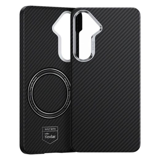 Карбоновий чохол Benks ArmorAir Case built with Kevlar® 600D Black для Samsung Galaxy S25