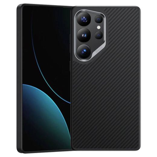 Карбоновый чехол Benks ArmorPro Case built with Kevlar® 600D Black для Samsung Galaxy S25 Ultra
