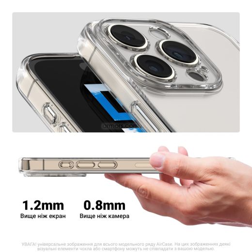 Прозорий чохол ArmorStandart Air Camera cover Clear для Samsung Galaxy S25 (ARM81591)