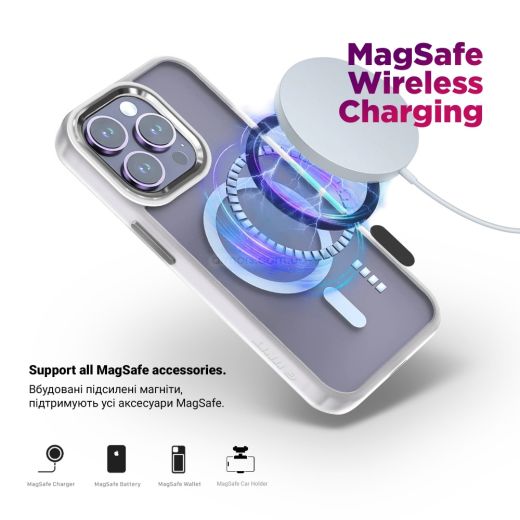 Чохол ArmorStandart Unit MagSafe Matte Clear Silver для Samsung Galaxy S25 Plus (ARM82264)