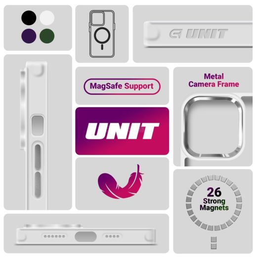 Чохол ArmorStandart Unit MagSafe Matte Clear Silver для Samsung Galaxy S25 Plus (ARM82264)