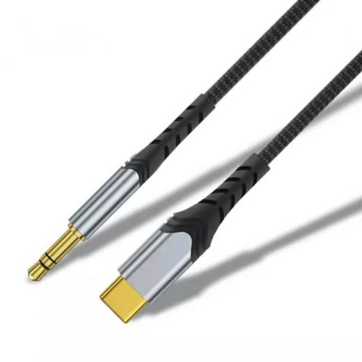 Кабель AUX WIWU Aux Stereo Cabel 3.5mm to USB-C 1.5m
