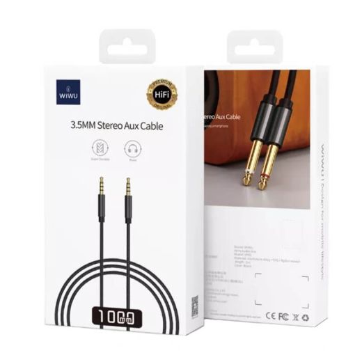 Кабель AUX WIWU Stereo Aux 1m 3.5mm to 3.5mm