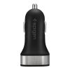 Автомобільний зарядний пристрій Spigen Dual Port USB F24QC 4.8A Black
