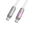 Кабель HOCO U136 Prize 60W Charging Data Cable USB-C to USB-C 1,2м White